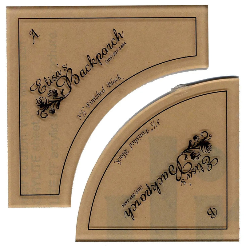 Acrylic Quilting Template 3 1/2in Small Paths