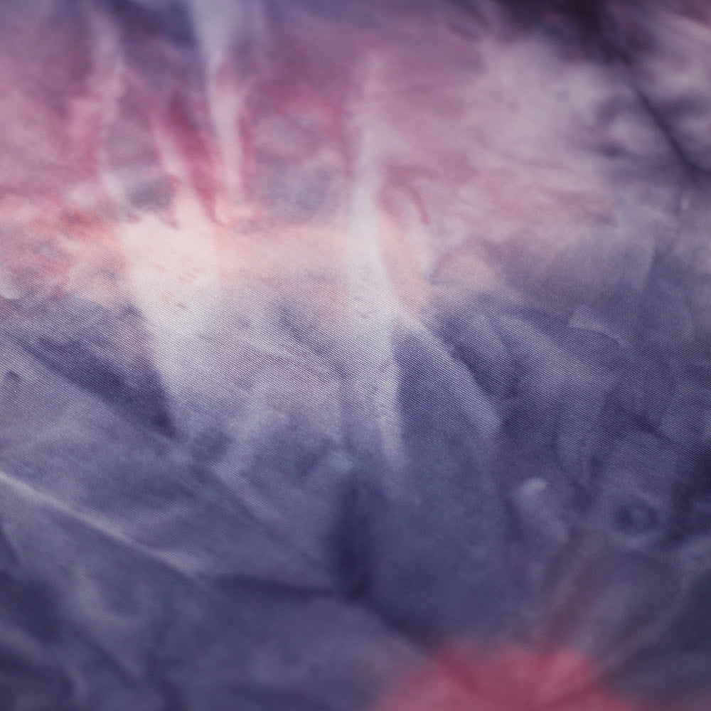 Tie Dye Glossy Flow Polyester Spandex Fabric - Purple Tie-Dye, 58/60" Width, 240 GSM (1 Yard)