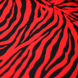 Classic Zebra Nylon Spandex Fabric - Black Zebra Animal Print, 58/60" Width (1 Yard)
