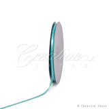 3/16" Double Face Picot Ribbon - 50 Yards (Aqua)
