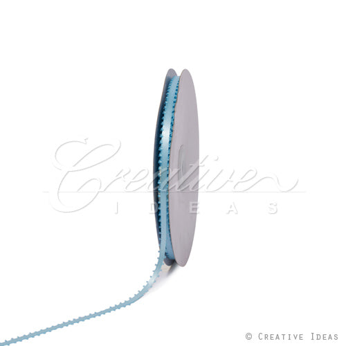 3/16" Double Face Picot Ribbon - 50 Yards (Light Blue)