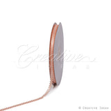 3/16" Double Face Picot Ribbon - 50 Yards (Light Peach)