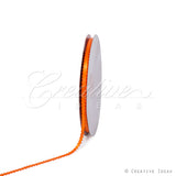 3/16" Double Face Picot Ribbon - 50 Yards (Orange)
