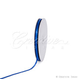 3/16" Double Face Picot Ribbon - 50 Yards (Royal Blue)