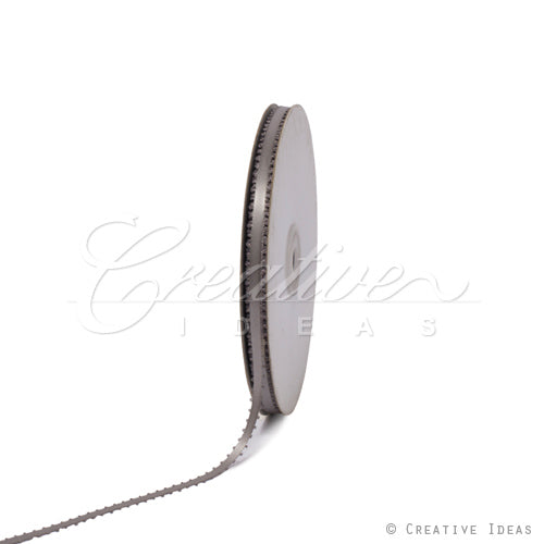 3/16" Double Face Picot Ribbon - 50 Yards (Silver)