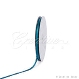 3/16" Double Face Picot Ribbon - 50 Yards (Teal)