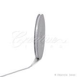 3/16" Double Face Picot Ribbon - 50 Yards (White)