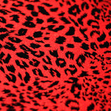 Stray Cat Nylon Spandex Fabric - Gold, Pink, Silver, Red Hologram Leopard Print, 58/60" Width (1 Yard)