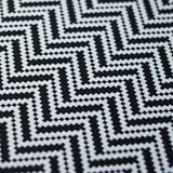 Zig Zag Racer Polyester Spandex Fabric - Multiple Colors, Chevron Zig Zag, 58/60" Width (1 Yard)