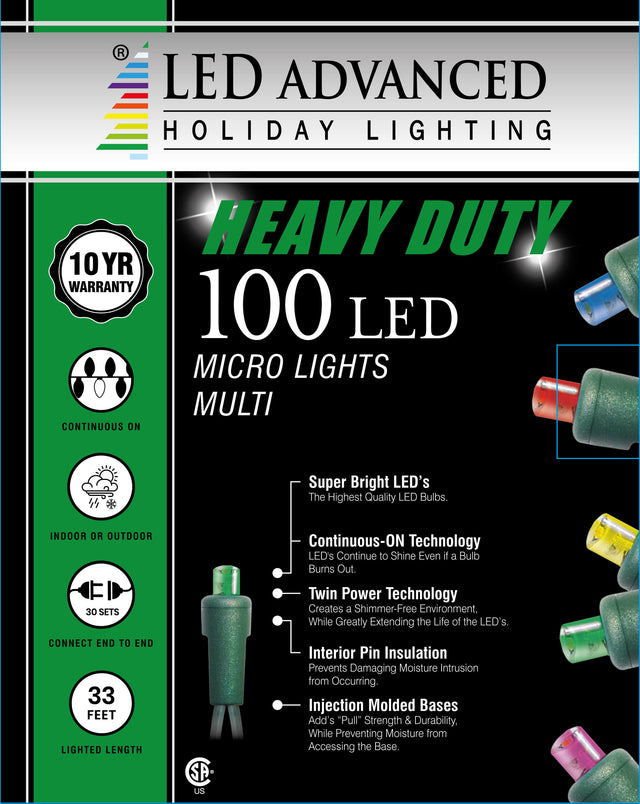 5mm Multi 100 LED Light Set