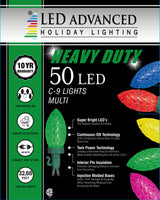 C9 Faceted Multi 50 LED Light Set