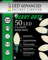 C9 Faceted Warm White 50 LED Light Set