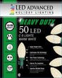 C9 Faceted Warm White 50 LED Light Set