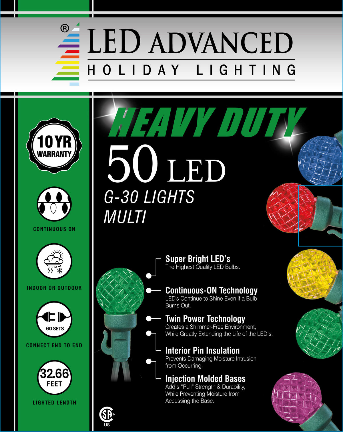 G30 Multi 50 LED Light Set