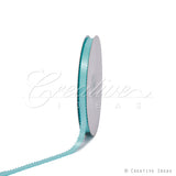3/8" Double Face Picot Ribbon - 50 Yards (Aqua)