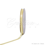 3/8" Double Face Picot Ribbon - 50 Yards (Baby Maize)