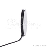 3/8" Double Face Picot Ribbon - 50 Yards (Black)