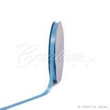 3/8" Double Face Picot Ribbon - 50 Yards (Blue Mist)
