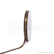 3/8" Double Face Picot Ribbon - 50 Yards (Brown)