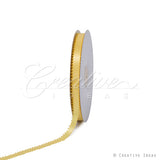 3/8" Double Face Picot Ribbon - 50 Yards (Canary)