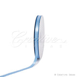 3/8" Double Face Picot Ribbon - 50 Yards (French Blue)