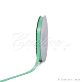 3/8" Double Face Picot Ribbon - 50 Yards (Mint Green)