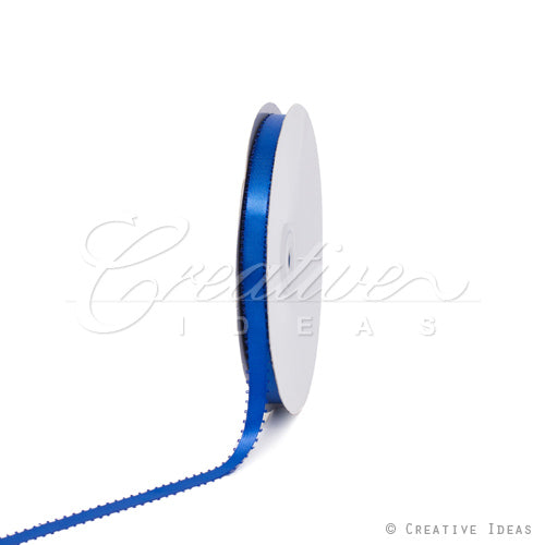 3/8" Double Face Picot Ribbon - 50 Yards (Royal Blue)