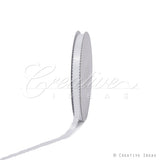 3/8" Double Face Picot Ribbon - 50 Yards (White)