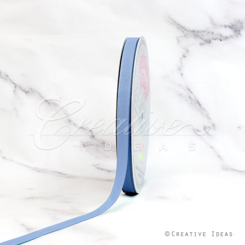 3/8" Grosgrain Ribbon - 50 Yards (Denim Blue)