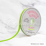 3/8" Grosgrain Ribbon - 50 Yards (Apple Green)