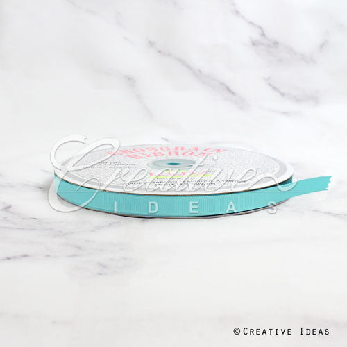 3/8" Grosgrain Ribbon - 50 Yards (Aqua)