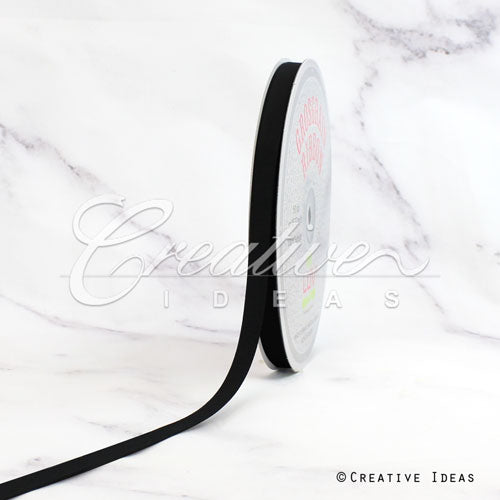 3/8" Grosgrain Ribbon - 50 Yards (Black)
