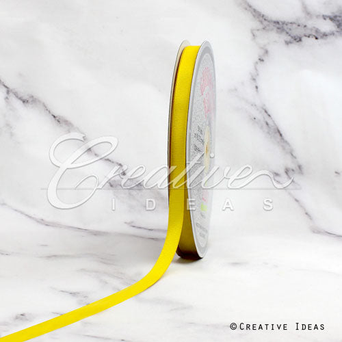 3/8" Grosgrain Ribbon - 50 Yards (Canary)