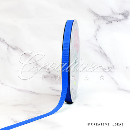 3/8" Grosgrain Ribbon - 50 Yards (Electric Blue)