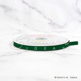 3/8" Grosgrain Ribbon - 50 Yards (Emerald Green)