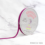 3/8" Grosgrain Ribbon - 50 Yards (Fuchsia)