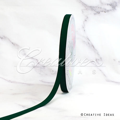 3/8" Grosgrain Ribbon - 50 Yards (Hunter Green)