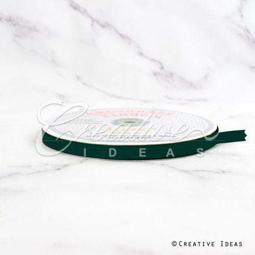 3/8" Grosgrain Ribbon - 50 Yards (Hunter Green)