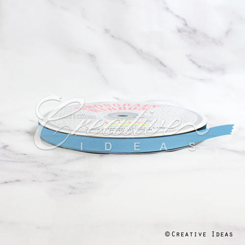 3/8" Grosgrain Ribbon - 50 Yards (Light Blue)