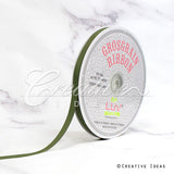 3/8" Grosgrain Ribbon - 50 Yards (Moss Green)