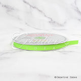 3/8" Grosgrain Ribbon - 50 Yards (Neon Green)