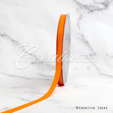 3/8" Grosgrain Ribbon - 50 Yards (Neon Orange)