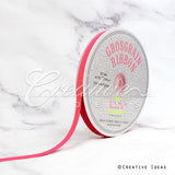 3/8" Grosgrain Ribbon - 50 Yards (Neon Pink)