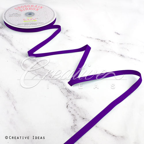 3/8" Grosgrain Ribbon - 50 Yards (Purple)