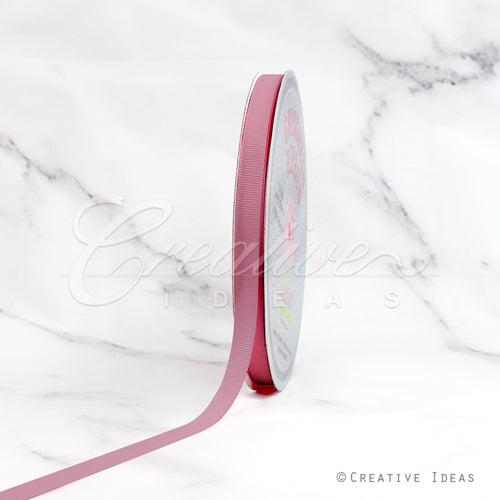 3/8" Grosgrain Ribbon - 50 Yards (Rosy Mauve)