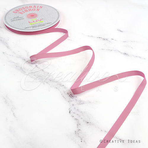 3/8" Grosgrain Ribbon - 50 Yards (Rosy Mauve)