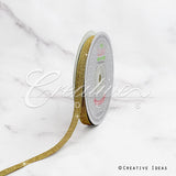 3/8" Metallic Taffeta - 25 Yards (Gold)