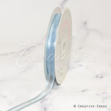 3/8" Organza With Satin Edge Ribbon - 25 Yards (Antique Blue)
