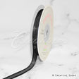 3/8" Organza With Satin Edge Ribbon - 25 Yards (Black)