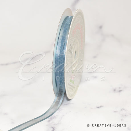 3/8" Organza With Satin Edge Ribbon - 25 Yards (Celadon)